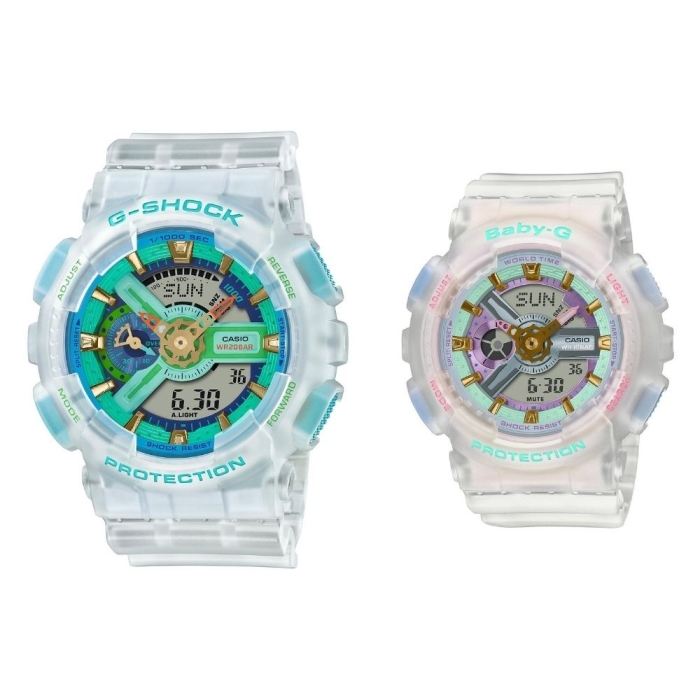G-SHOCK BABY-G Summer Lovers Pair Model SLV-21A-7ADR