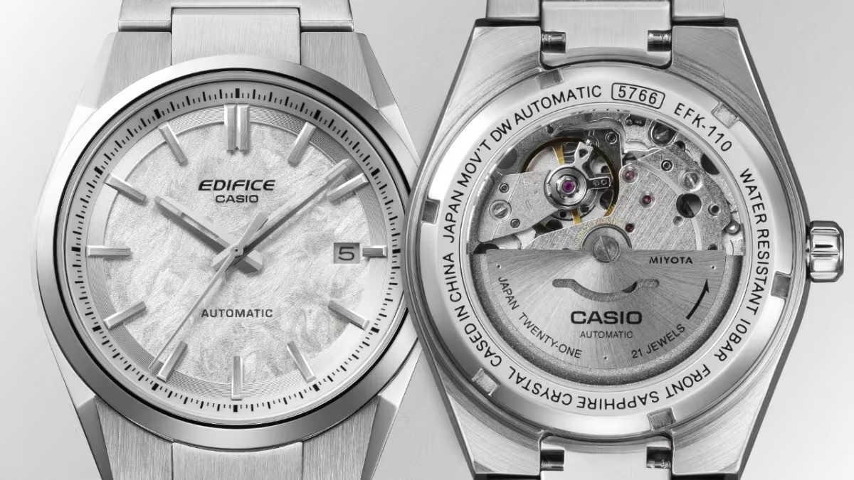 EDIFICE EFK-110D-1A automatic watch front and back