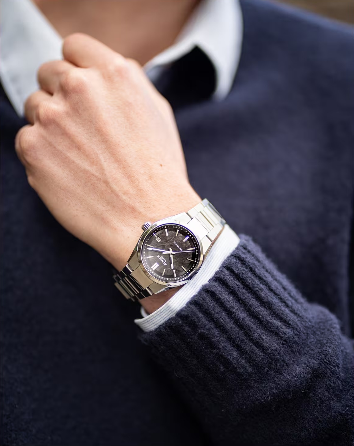 EDIFICE EFK-110D-1A automatic watch front and back